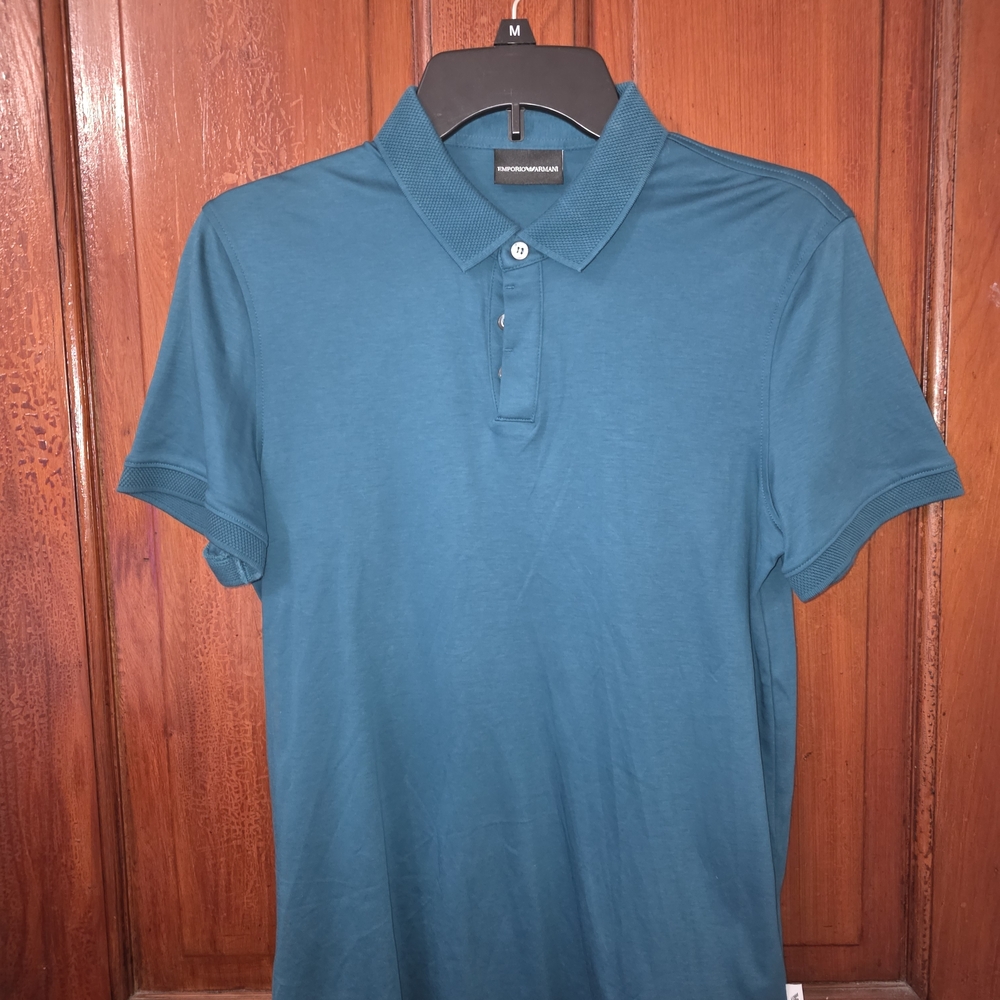 Emporio Armani Men's Polo Shirt - Teal